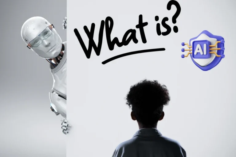 Artificial intelligence and machine learning illustration