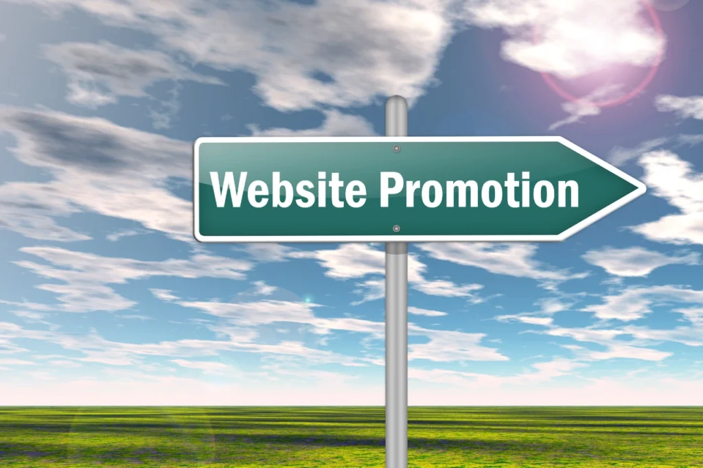 Website promotion and digital marketing concept