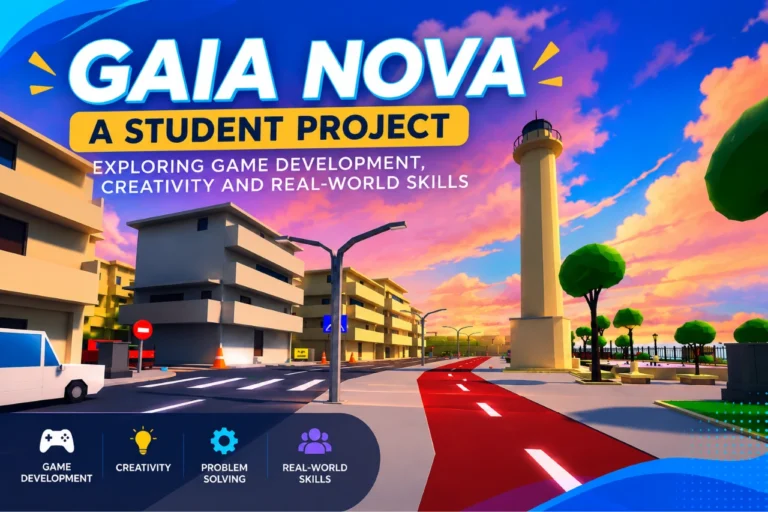 GAIA NOVA educational 3D game created with Unity and Blender for a student school project